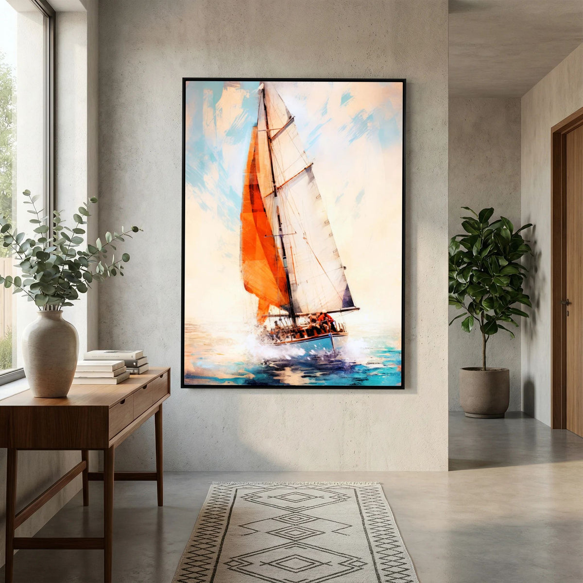 Yacht Racing Sport Art 12 Stretched Canvas Wall Art – By Justyna Jaszke