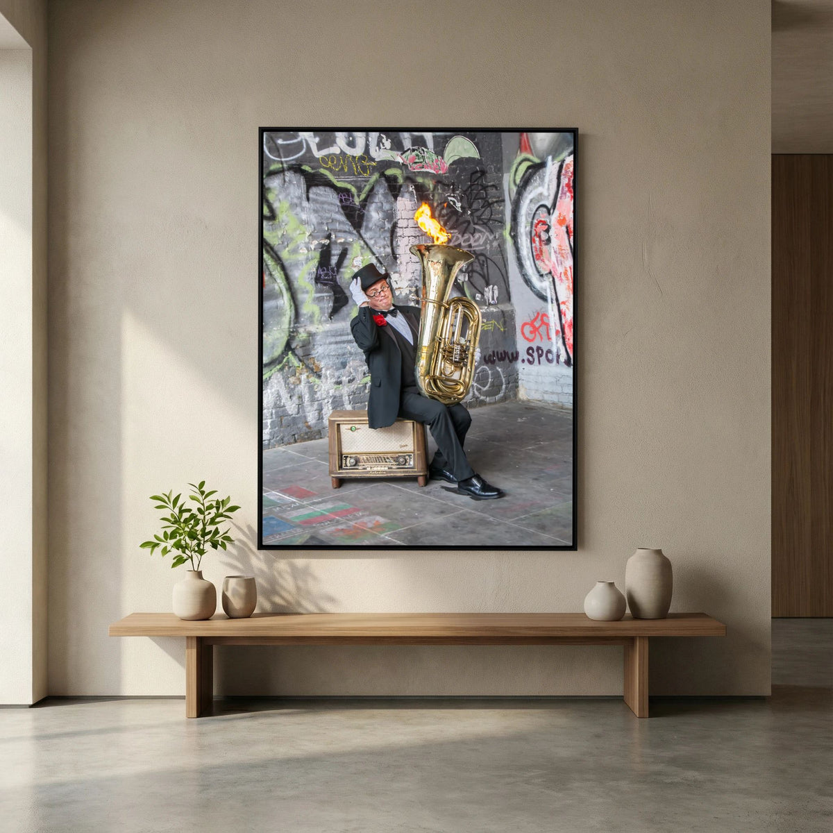 Urban Performance Art Canvas Wall Decor