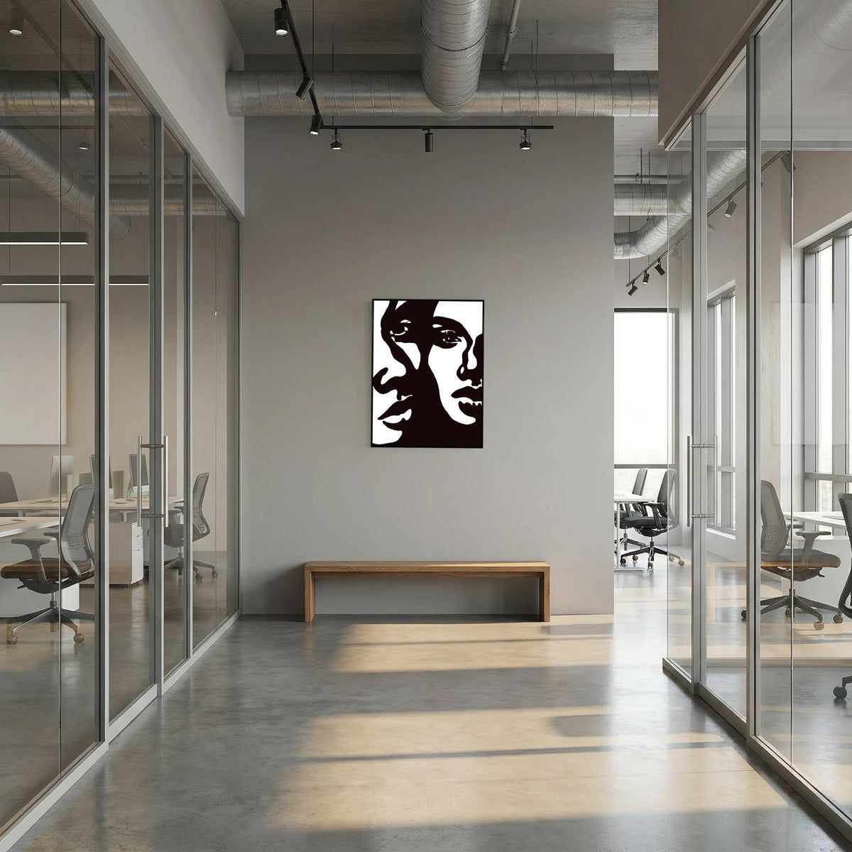 Abstract Dual Faces Stretched Canvas Wall Art