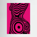 Modern Pop Art Silhouette Canvas Print