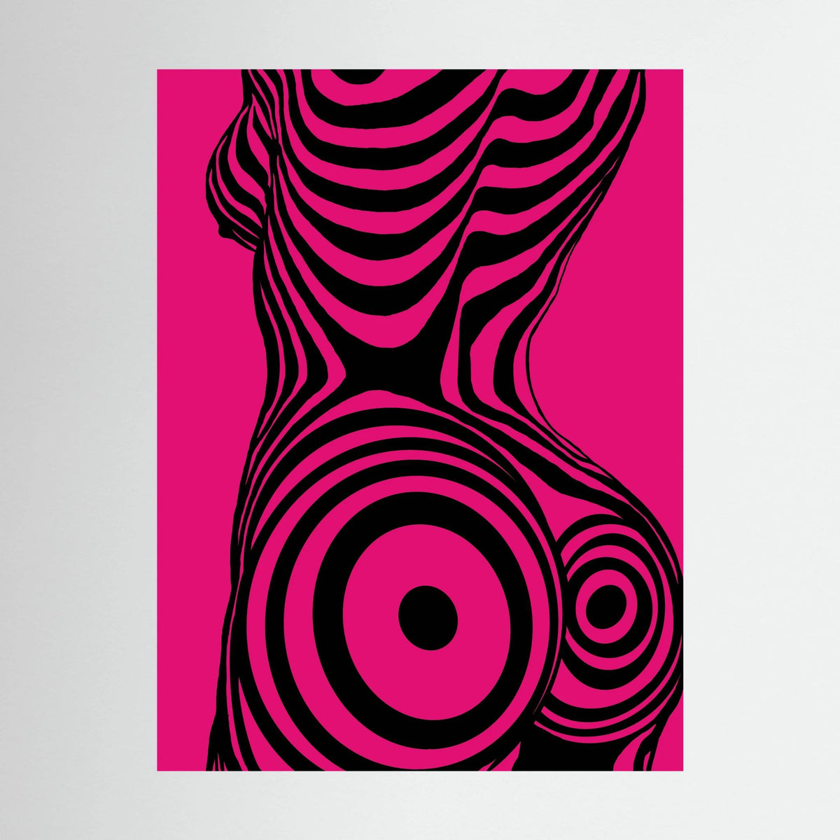 Modern Pop Art Silhouette Canvas Print