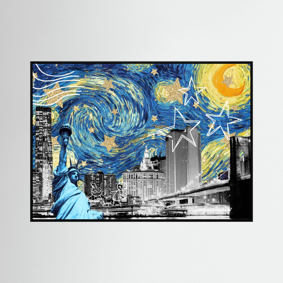 Starry Night New York by Athene Fritsch