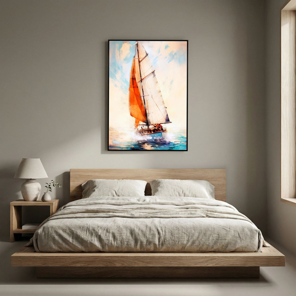 Yacht Racing Sport Art 12 Stretched Canvas Wall Art – By Justyna Jaszke