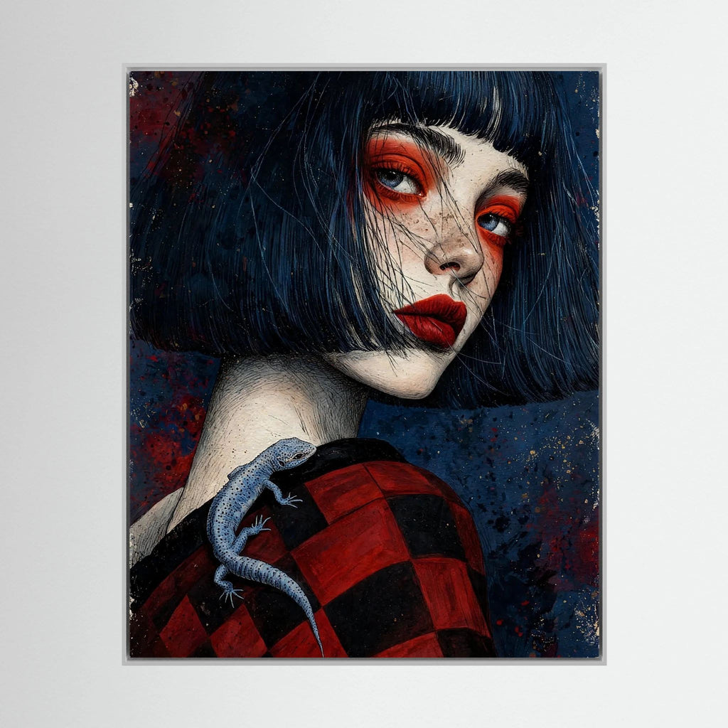 Young Geisha Stretched Canvas Wall Art
