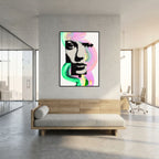 Halftone Pop Art Portrait Canvas Bold Graphic Wall Art