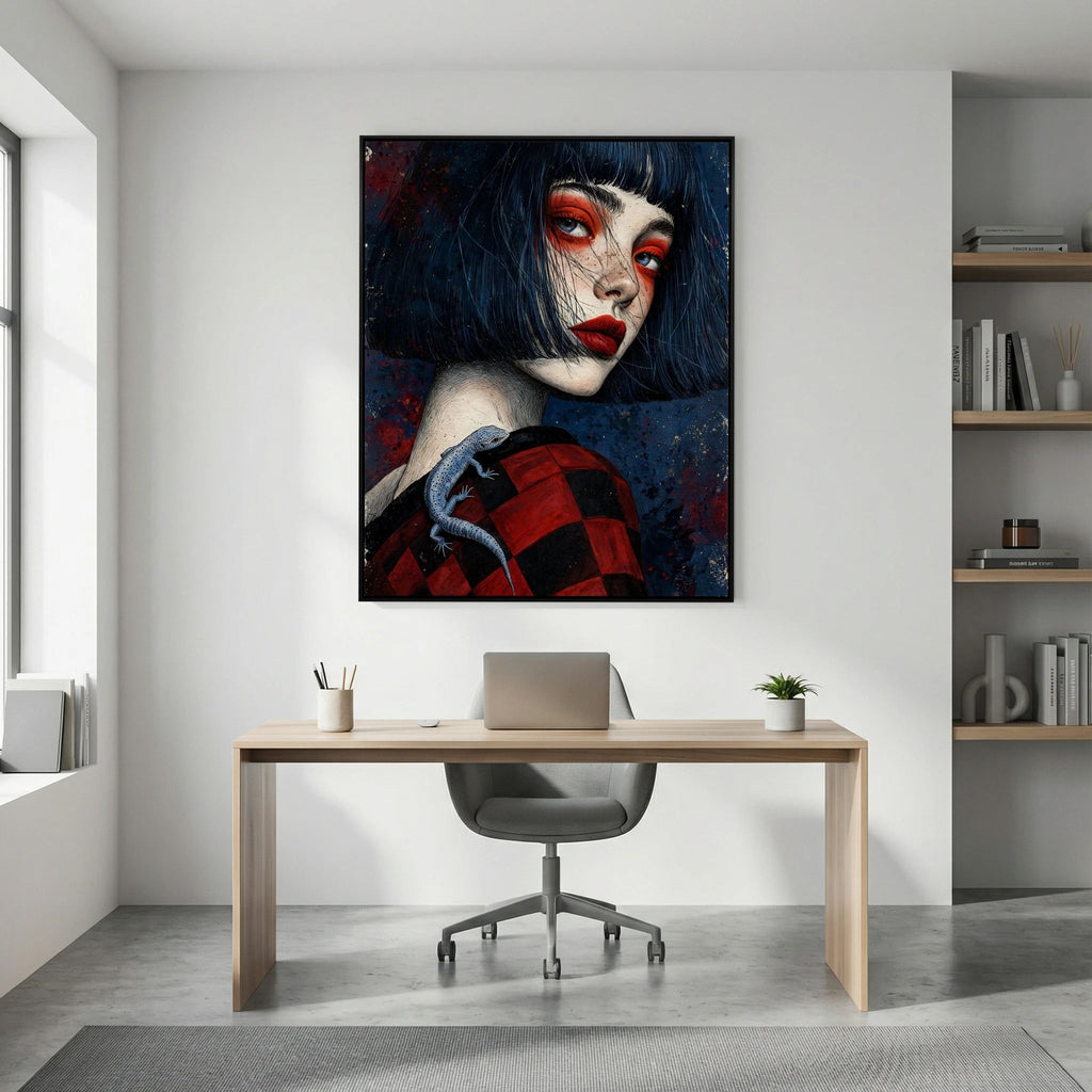Young Geisha Stretched Canvas Wall Art