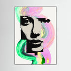 Halftone Pop Art Portrait Canvas Bold Graphic Wall Art