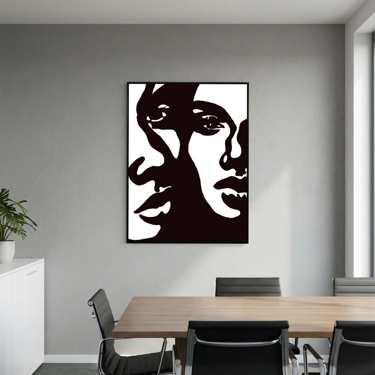 Abstract Dual Faces Stretched Canvas Wall Art