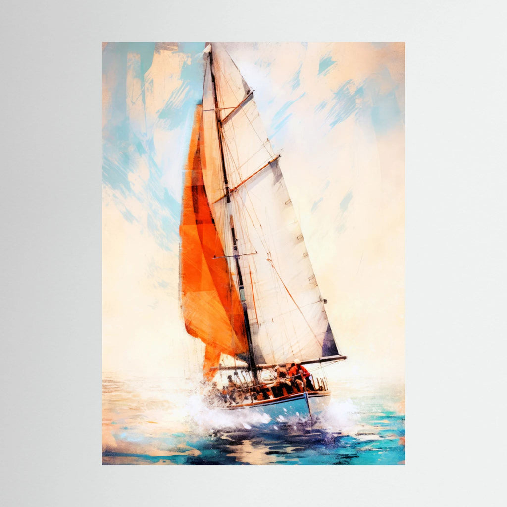 Yacht Racing Sport Art 12 Stretched Canvas Wall Art – By Justyna Jaszke