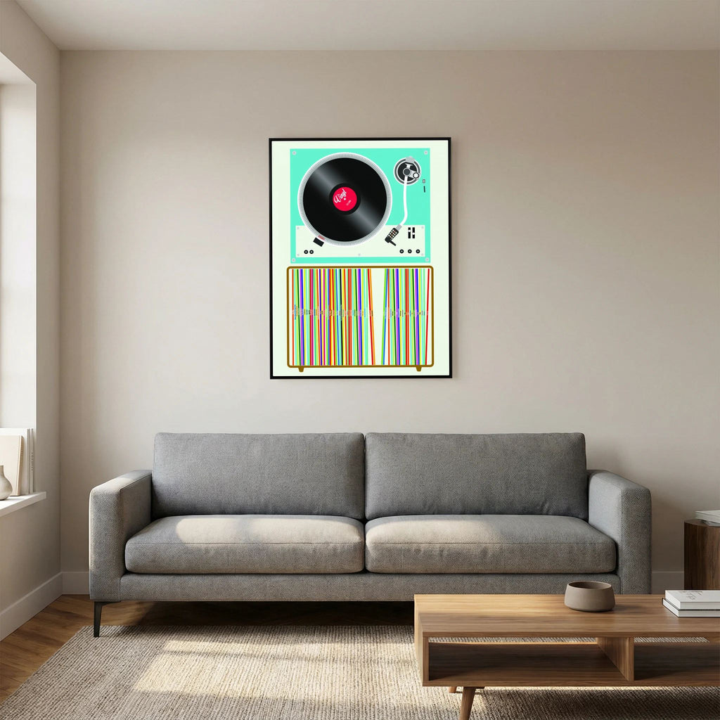 Vinyl Stack by Wall Chart Art Studio