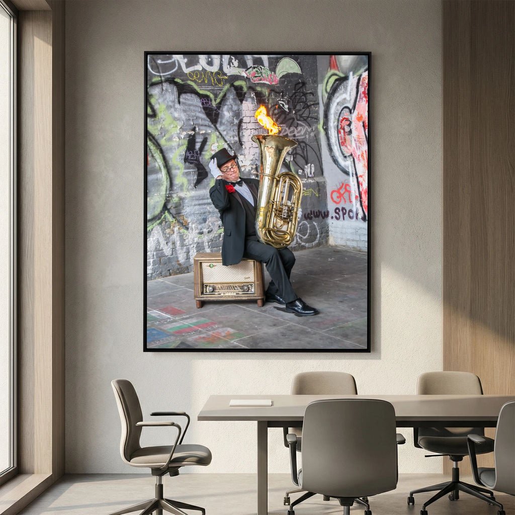 Urban Performance Art Canvas Wall Decor