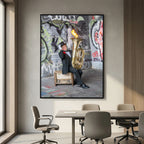 Urban Performance Art Canvas Wall Decor