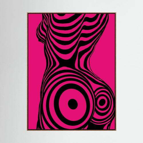 Modern Pop Art Silhouette Canvas Print