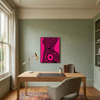 Modern Pop Art Silhouette Canvas Print
