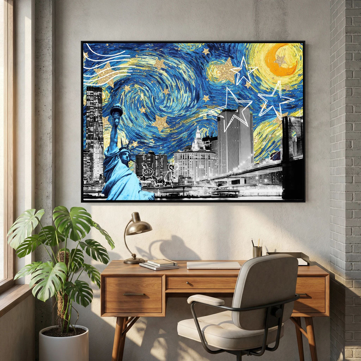 Starry Night New York by Athene Fritsch