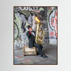 Urban Performance Art Canvas Wall Decor - by B.Bilitkov