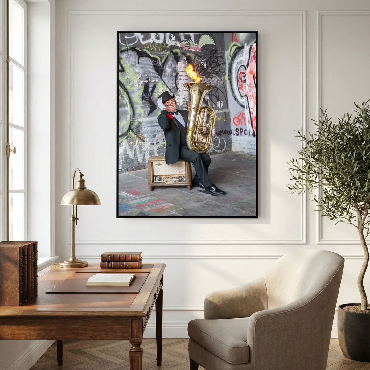 Urban Performance Art Canvas Wall Decor