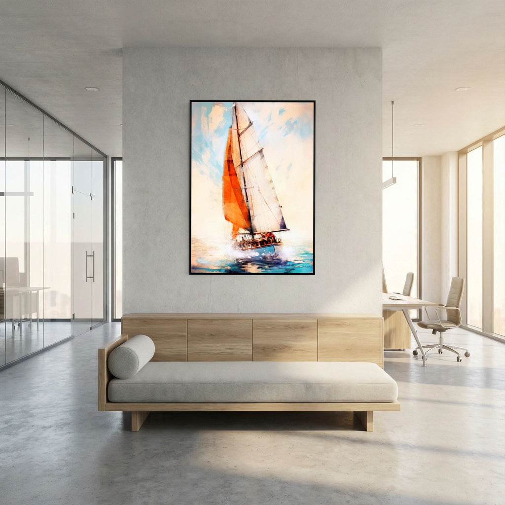 Yacht Racing Sport Art 12 Stretched Canvas Wall Art – By Justyna Jaszke