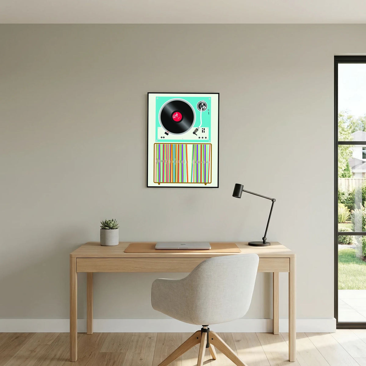 Vinyl Stack by Wall Chart Art Studio
