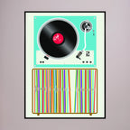 Vinyl Stack by Wall Chart Art Studio