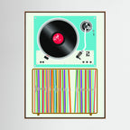 Vinyl Stack by Wall Chart Art Studio