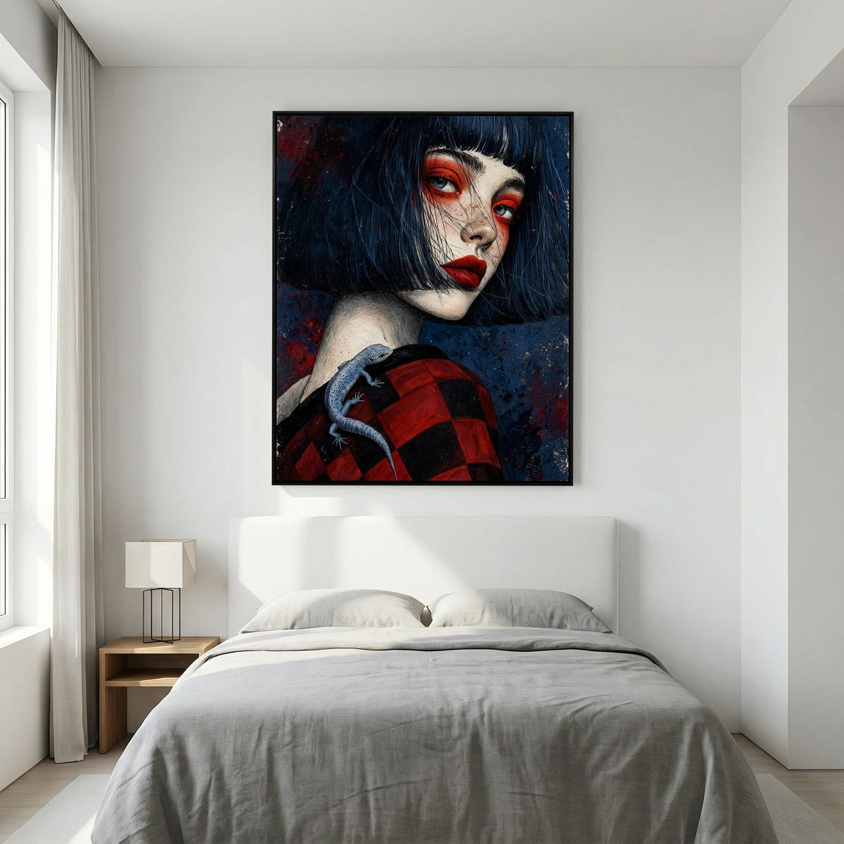 Young Geisha Stretched Canvas Wall Art
