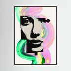 Halftone Pop Art Portrait Canvas Bold Graphic Wall Art
