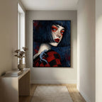 Young Geisha Stretched Canvas Wall Art