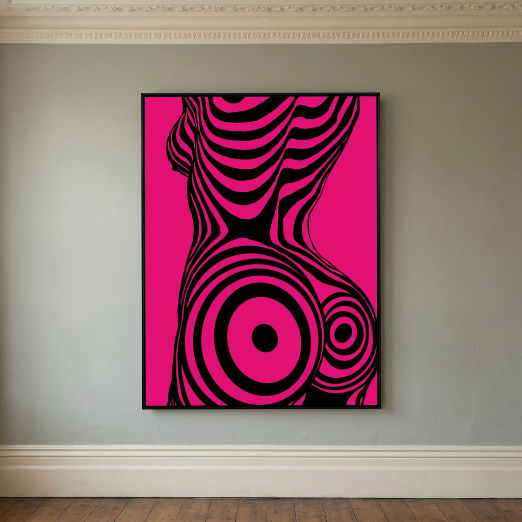 Modern Pop Art Silhouette Canvas Print