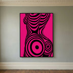 Modern Pop Art Silhouette Canvas Print