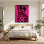 Modern Pop Art Silhouette Canvas Print