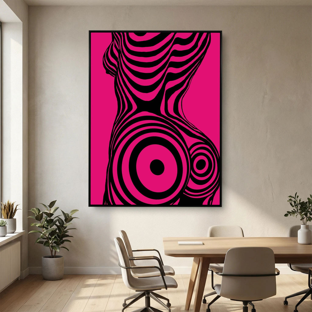 Modern Pop Art Silhouette Canvas Print