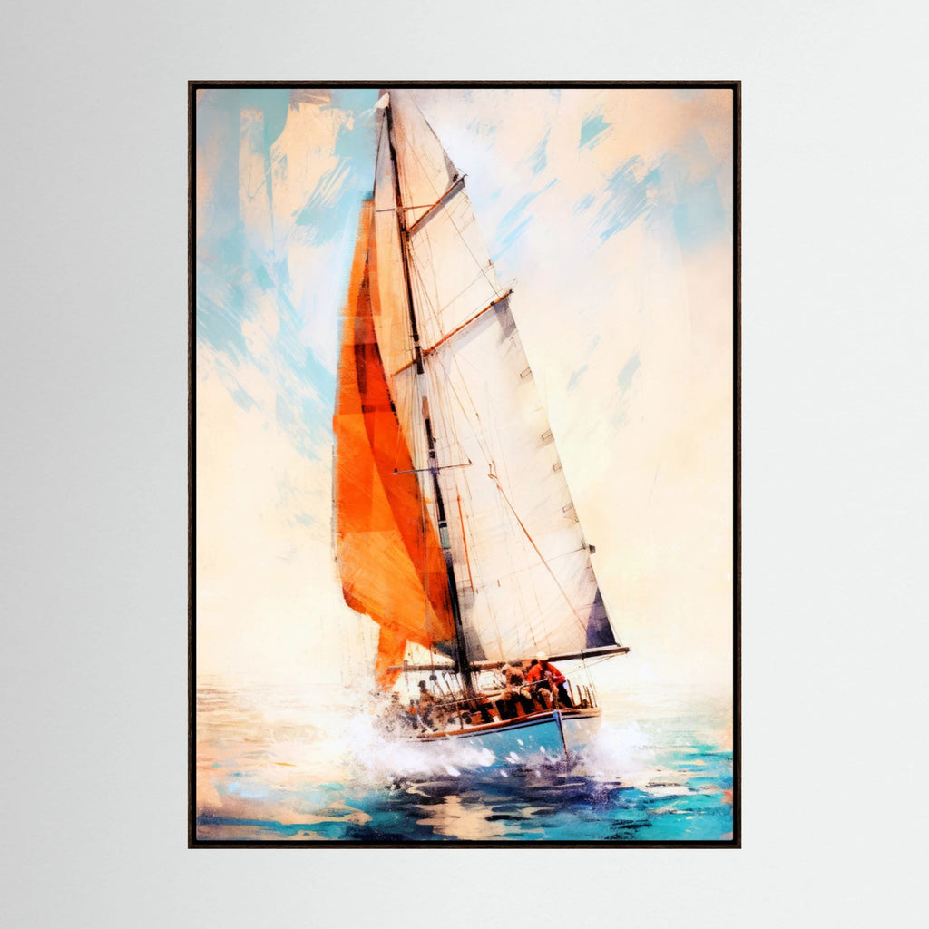 Yacht Racing Sport Art 12 Stretched Canvas Wall Art – By Justyna Jaszke