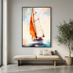 Yacht Racing Sport Art 12 Stretched Canvas Wall Art – By Justyna Jaszke