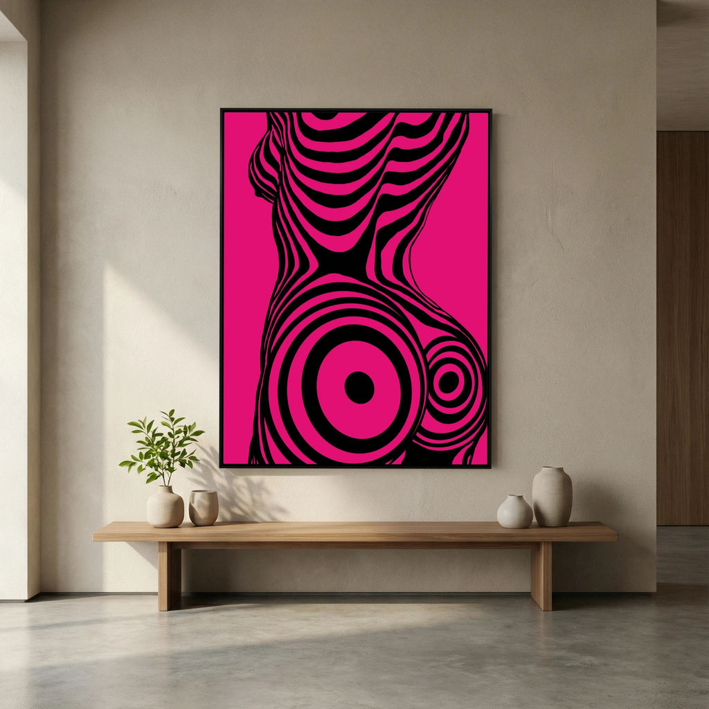 Modern Pop Art Silhouette Canvas Print