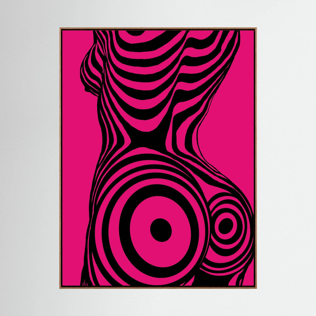 Modern Pop Art Silhouette Canvas Print