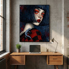 Young Geisha Stretched Canvas Wall Art