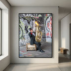 Urban Performance Art Canvas Wall Decor