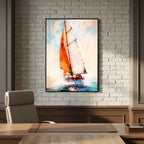 Yacht Racing Sport Art 12 Stretched Canvas Wall Art – By Justyna Jaszke