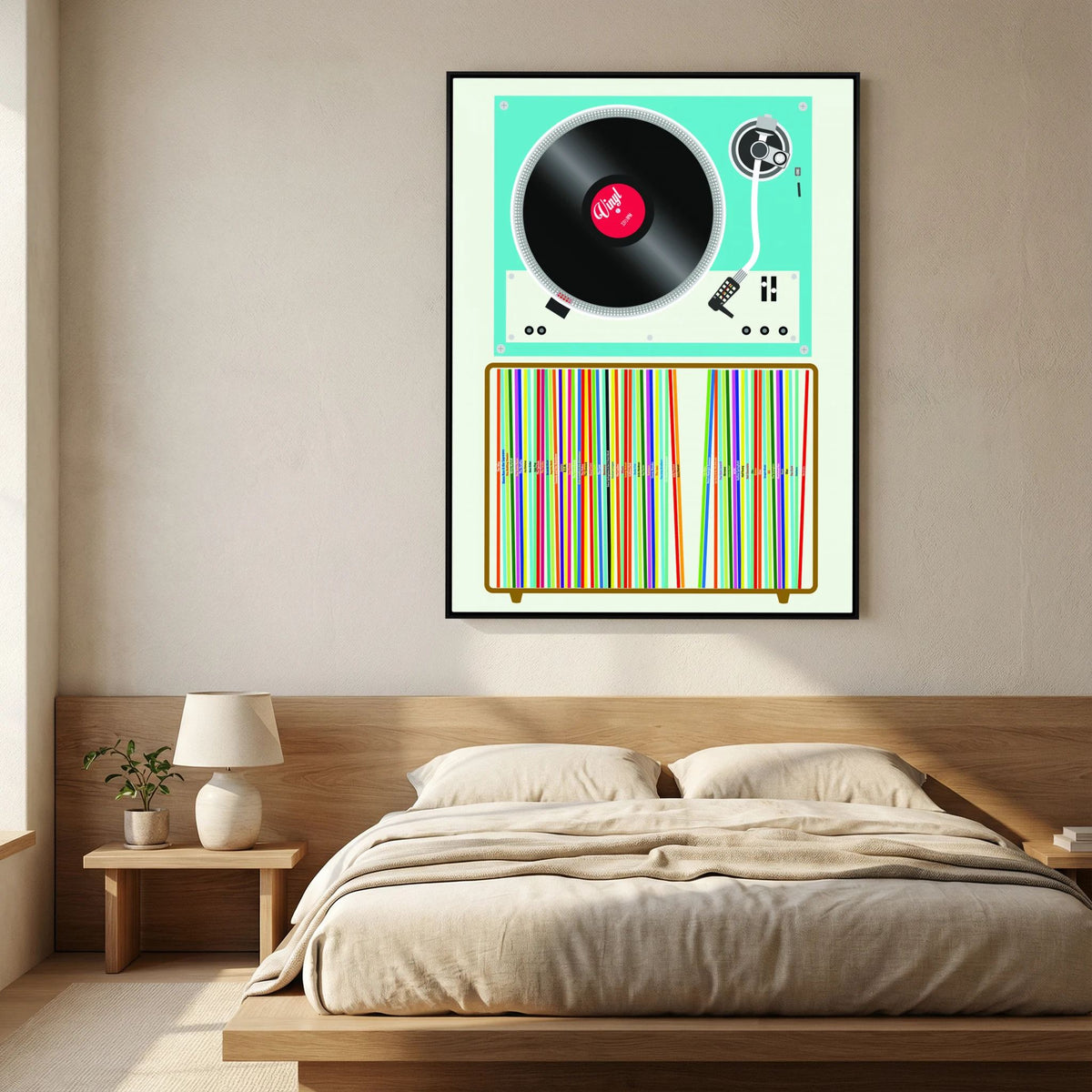 Vinyl Stack by Wall Chart Art Studio