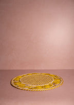 Atlántico Iraca Woven Placemats Yellow Set of 4