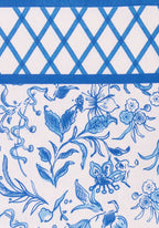Belgravia Bloom blue floral tablecloth