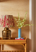 Amalfi Coast Ceramic Vase | Blue & Terracotta Hand-Painted Vase – Motifs Design