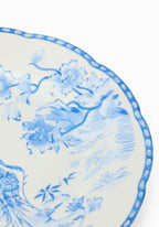 Virginia Blue and White Porcelain Dessert Plates Set of 4