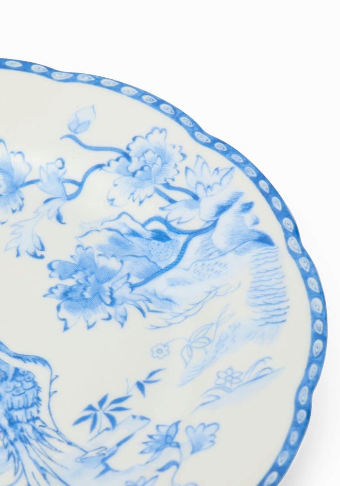 Virginia Blue and White Porcelain Dessert Plates Set of 4