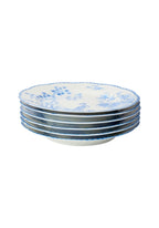 Virginia Blue and White Porcelain Dessert Plates Set of 4